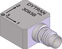 Dytran 3093B, Triaxial Integrated Electronic Piezoelectric (IEPE) Accelerometer-3