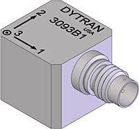 Dytran 3093B1, Triaxial Integrated Electronic Piezoelectric (IEPE) Accelerometer-3